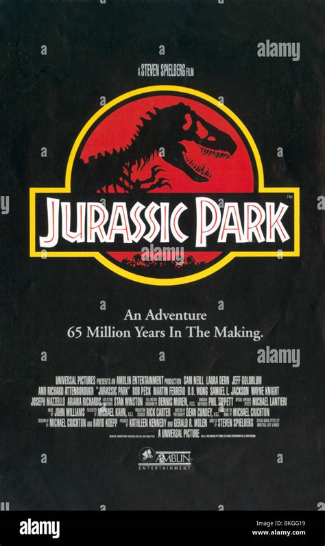 Jurassic park poster hi-res stock photography and images - Alamy