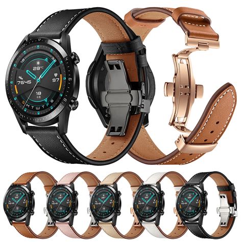 Leather Strap Band For Huawei Watch GT GT2 GT3 Pro 46mm 42mm 43mm GT2e ...