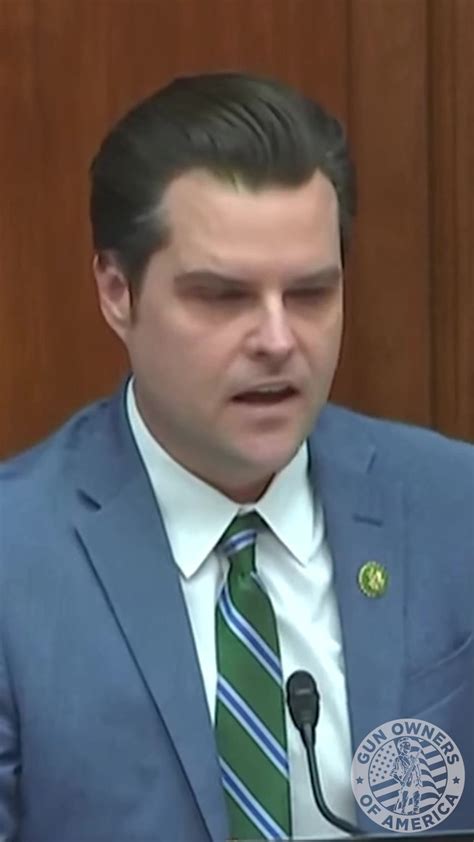 Rep. Matt Gaetz OWNED the ATF! Delete the illegal registry! | Gun ...