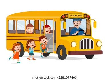 Little Kids Boy Girl Ride School Stock Vector (Royalty Free) 2281097463 ...