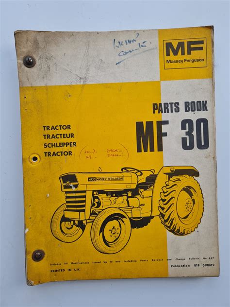 Massey Ferguson MF30 Tractor Parts Catalogue - SPS Parts