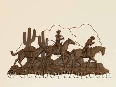 Cowboy Metal Wall Art For Sale