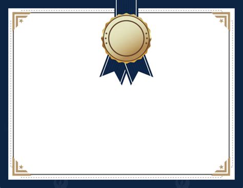 Blue Medal Certificate Background Material, Blue, Medal, Certificate ...