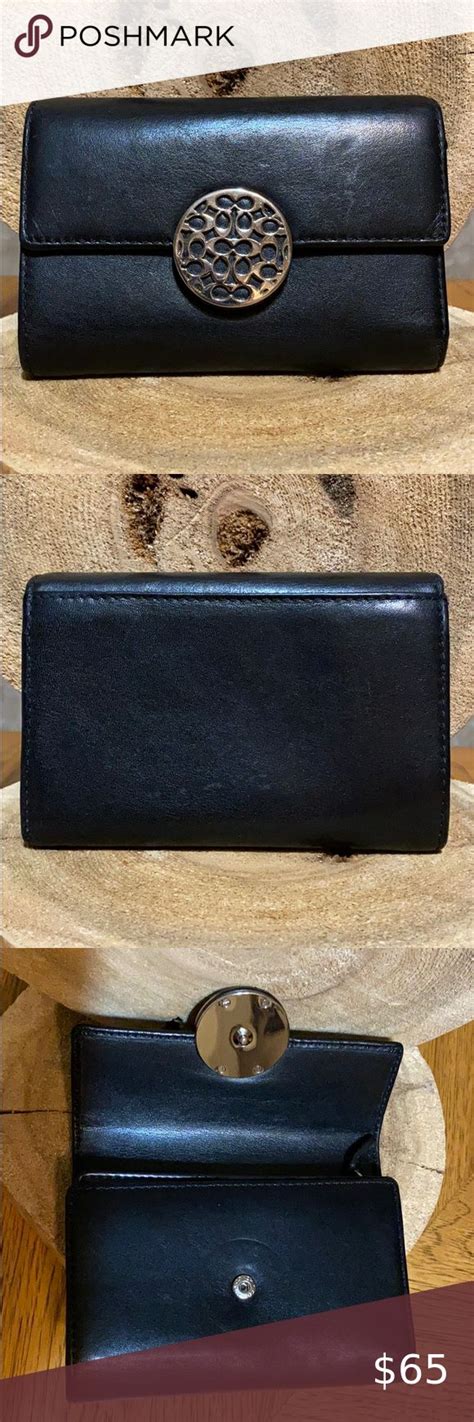 COACH Signature C Logo Wallet | Wallet, Leather, Coach