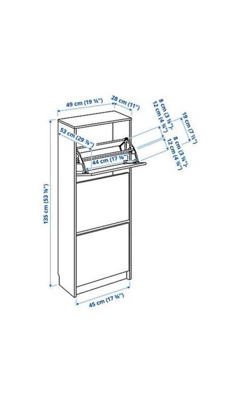 ikea Shoe Cabinet - 3 doors , Furniture & Home Living, Furniture ...