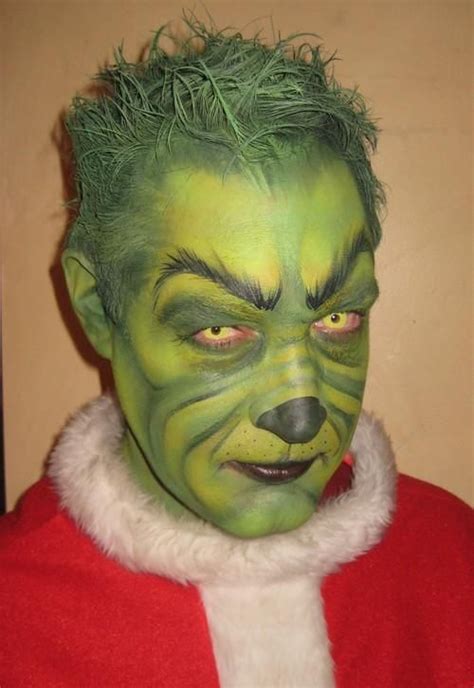 You're a mean one Mr. Grinch- amazing facepaint for halloween | The grinch makeup, Christmas ...