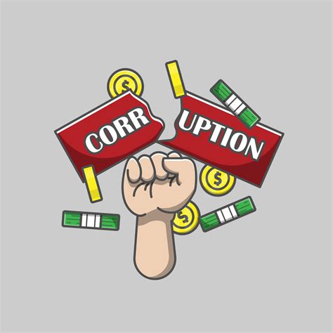 anti corruption day illustration, hit corruption 5065242 Vector Art at Vecteezy