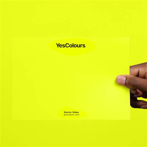 YesColours | Electric Yellow paint swatch