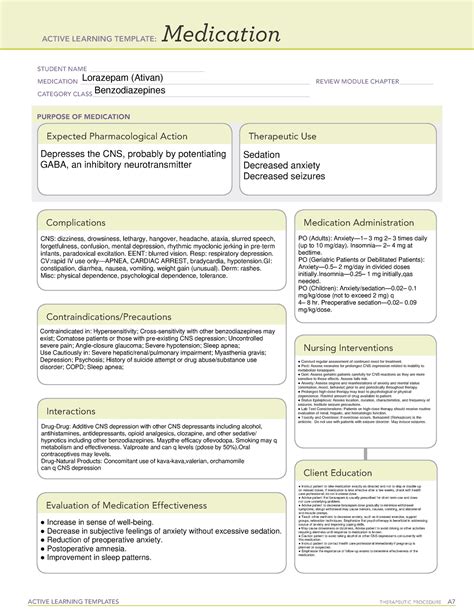 Lorazepam Active Learning Template, Web lorazepam, sold under the brand name ativan among others ...