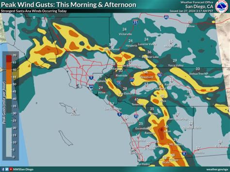 Santa Ana winds a precursor to late week rain chances in San Diego County