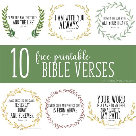 Printable Scripture Verses