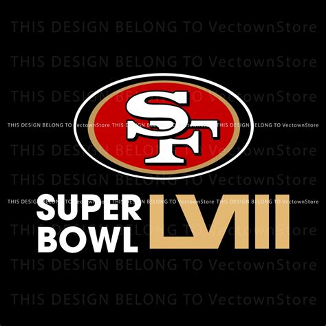 NFL San Francisco 49ers Super Bowl LVIII SVG