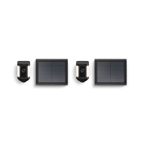 2-Pack Spotlight Cam Plus Solar | Solar Powered Home Security Camera | Ring