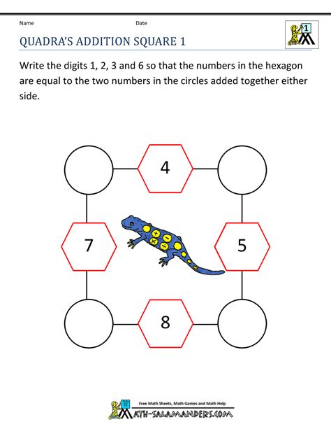 Math Puzzles for 1st Grade