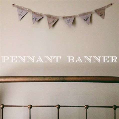 DIY pennant banner | floral and flannel