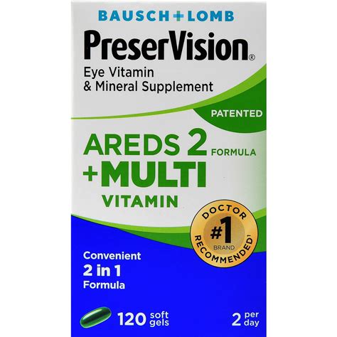 PreserVision AREDS 2 Formula Plus Multivitamin Softgels, 120 Count ...