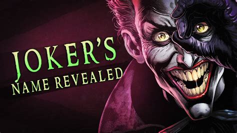 The Jokers Real Name Revealed! - YouTube