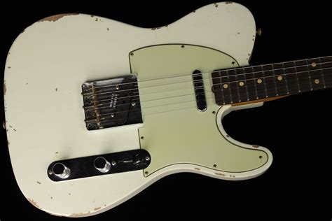 Fender Custom 1961 Telecaster Relic Aged Olympic White (SN: CZ545905) | Gino Guitars