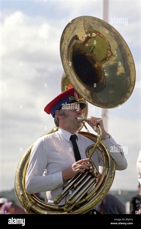 Sousaphone Player in a Marching Jazz Band Stock Photo - Alamy