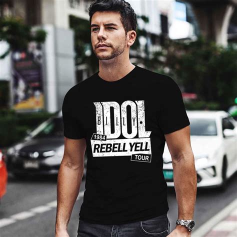 Billy Idol Rebel Yell 1984 Tour T-Shirt - Lesgusa