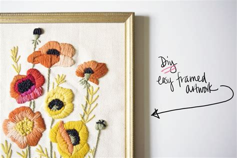 DIY - FRAMED ARTWORK. - BLEUBIRD BLOG