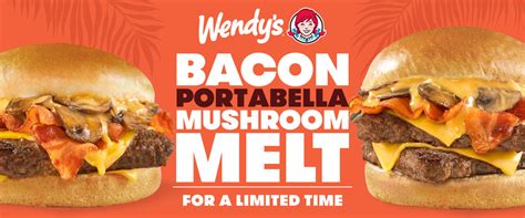 The Bacon Portabella Mushroom Melt returns! - Wendy's Guam®