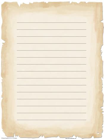 Parchment Writing Paper - Tim's Printables