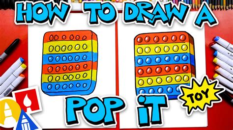 How To Draw A Pop It - Art For Kids Hub