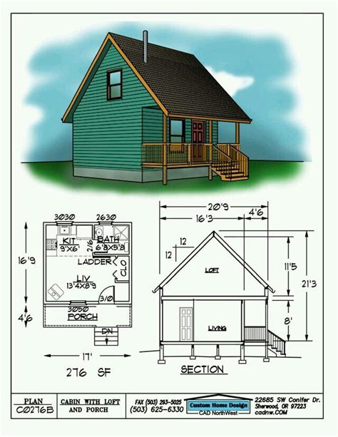 Pin by Dolores Higginson on loft | Cabin floor plans, Small cabin plans, Loft floor plans