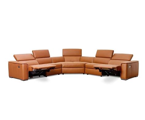 Kopervik Leather Power Reclining Sectional - Scandinavian Designs