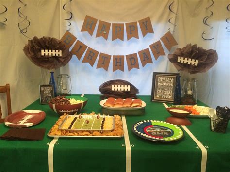 Football Party Table Decor Football Party Easy, Football Party Decorations, Football Party ...