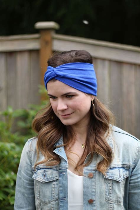 Blue Turban Headband - Twist Headband For Women Free Headband, Yoga Headband, Twist Headband ...