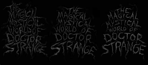 Dr Strange Typographic Illustration on Behance