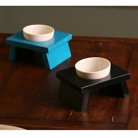 Designer cat or small dog food bowls single pet food bowl