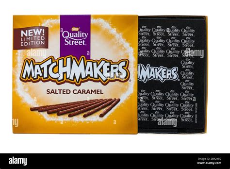 Box of nestle quality street matchmakers salted caramel hi-res stock photography and images - Alamy