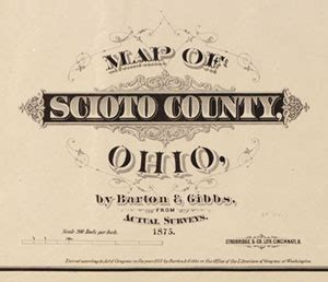 Scioto County, Ohio township map