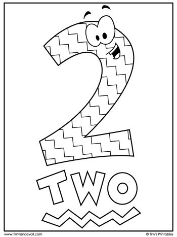 Free Printable Number Two Coloring Page, 52% OFF