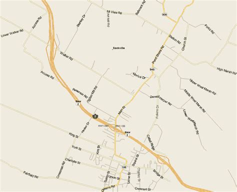 Sackville map Map, New Brunswick - Listings Canada