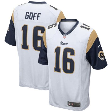 Jared Goff Los Angeles Rams Nike Game Player Jersey - White | Los angeles rams, Rams football ...