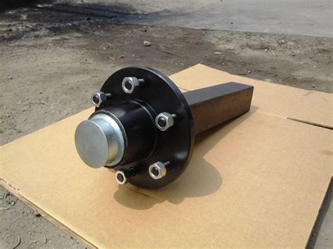 50mm Solid Square Agricultural Trailer Stub Axle