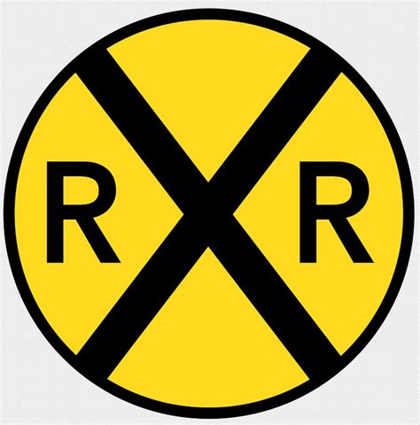 Railroad Crossing Sign | Railroad crossing signs, Signs, House party