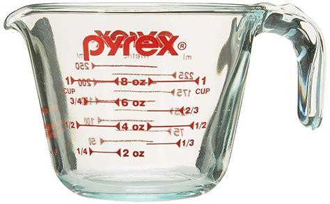 Buy Pyrex Prepware 1-Cup Measuring Cup, 236 ml Online at Low Prices in India - Amazon.in