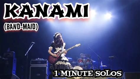 1 Minute Solos - Kanami Of Band-Maid - Guitar Solo - Solo guitar - YouTube