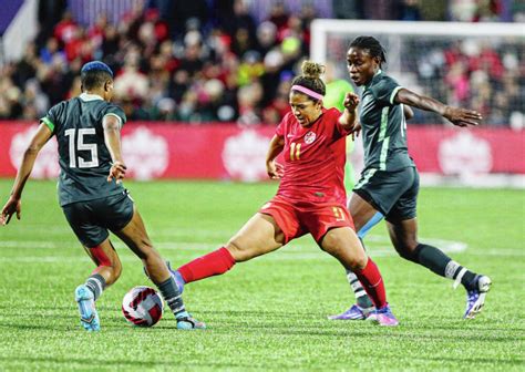 Canada vs. Nigeria women's soccer match - Victoria Times Colonist