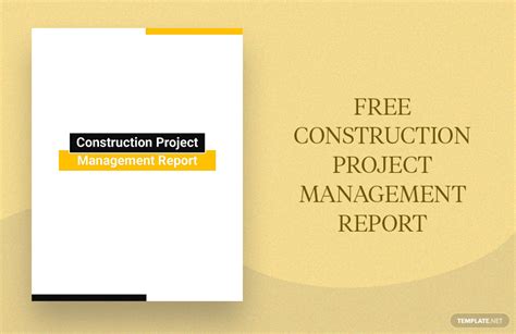 Construction Project Management Report Template in Word, Pages, Google Docs - Download ...