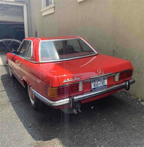 1973 Mercedes-Benz 450SL Convertible Red RWD Automatic red - Classic ...