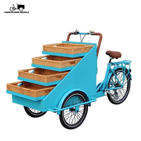 Mobile 3 Wheel Tricycle Front Basket Cargo Box Trike For Street Vending - Buy Front Basket Trike ...