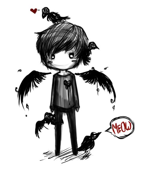 Please adopt Aaron,he's a fallen angel and an outcast,crows follow him everywhere and he loves ...