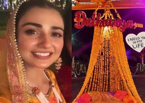 Sarah Khan, Falak Shabir kick off wedding festivities with stunning mayun ceremony