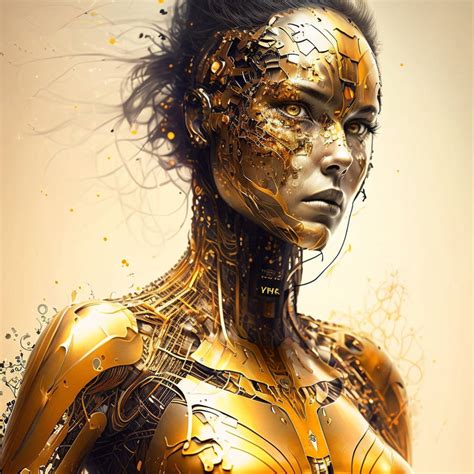 Golden Cyborg Concept by BraydenJaselle on DeviantArt